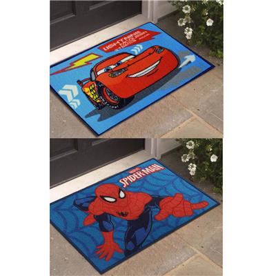

Cars and Spider-Man - Athom Trendz - Small Doormat- 40X60 Set of 2 Door Mats