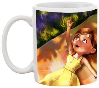 Cartoon Couples Coffee Mug - Birthday Gift for Kids Ceramic Mug by AshvahTM- Mug-1839