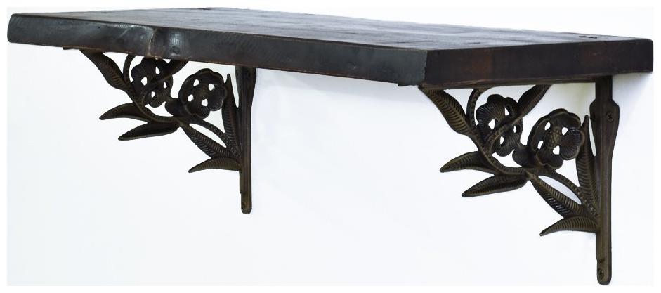

Casa Decor Antique Flower Twain Sheesham Wood Wall Shelf Handicrafts Decorative Wall Hanging Bracket Shelf Shelves for Living Room Bed Room Decoration