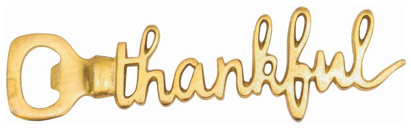

Casa Decor Golden Thankful Metal Bottle Opener