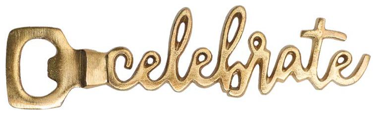 

Casa Decor Golden Celebrate Metal Bottle Opener