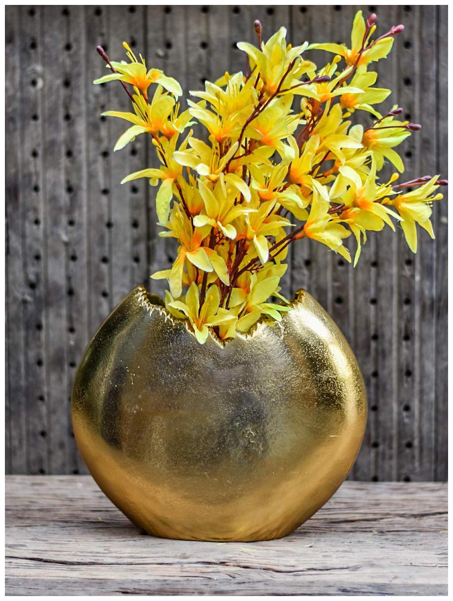 

Casa Decor Golden Chapeaux Pour Vase for Centerpiece Flower Holder Unique Gift Modern Home Decor