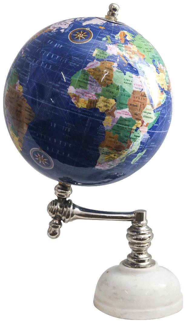 

Casa Decor Lapis Lazuli Seascape World Globe Home and Office Table Decor