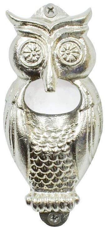 

Casa Decor Owl Metal Bottle Opener Beer Opener Vintage Style Wall Mount Bottle Opener (Silver)