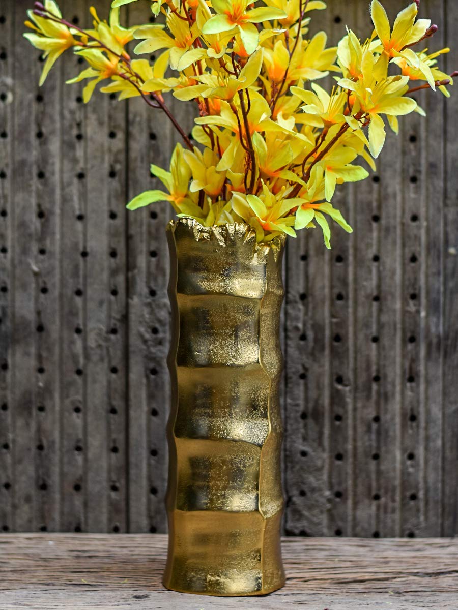 

Casa D cor Golden Nova Flower Vase for Centerpiece Flower Holder Unique Gift Modern Home Decor