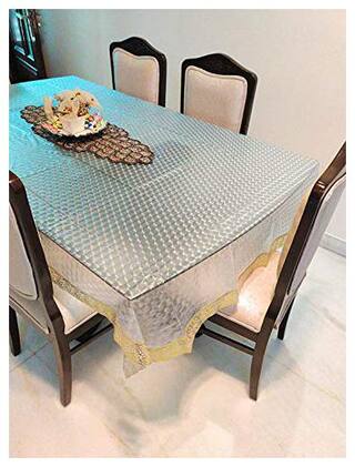 Casa Nest Pvc 6 To 8 Seater 3d Self Dining Table Cover Size 60x90 Golden Border Waterproof At Low S In India Paytmmall Com 8 Seater 3d Self Dining Table Cover, What Size Tablecloth For 8 Seater Round Table