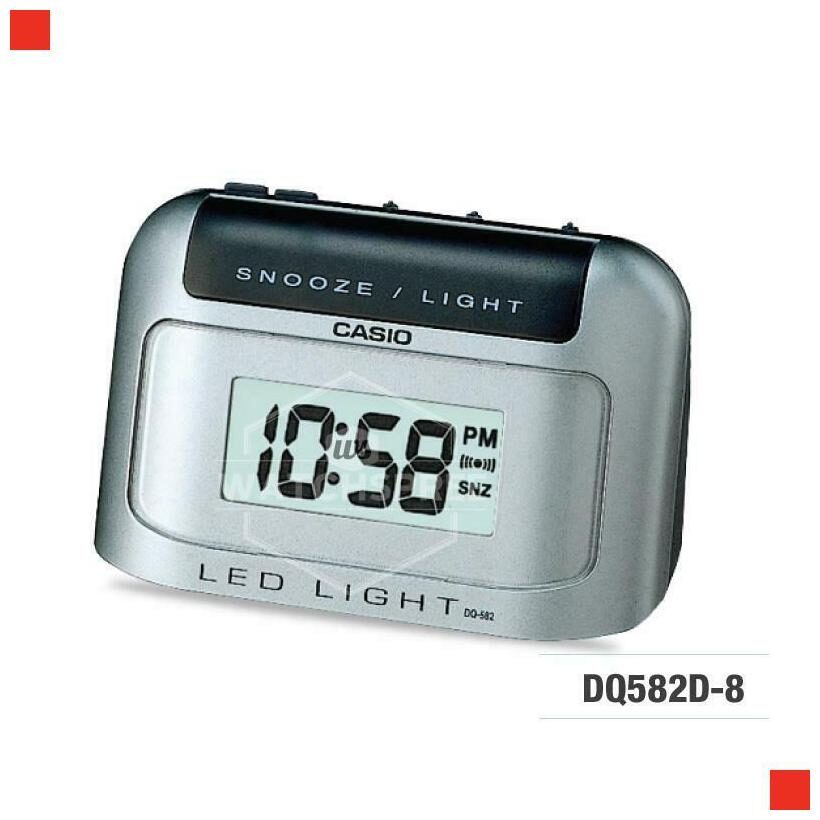 

Casio Silver Alarm Clock DQ582D-8R DQ-582D-8R