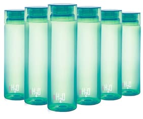 Kitchen Storage Containers Food Cello H2o Bottle 1000 Ml Set Of 6pcs Green