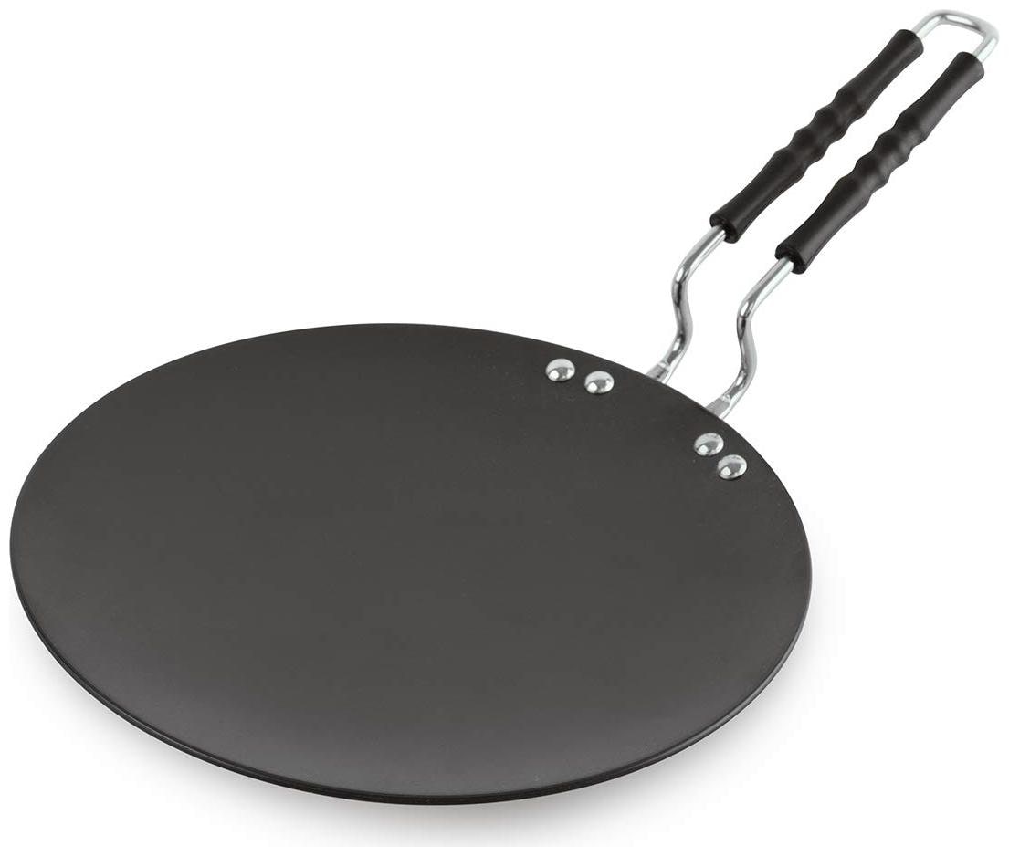 

Cello Hard Anodized Concave Roti Paratha Tawa (25cm) Black (3MM Thickness)