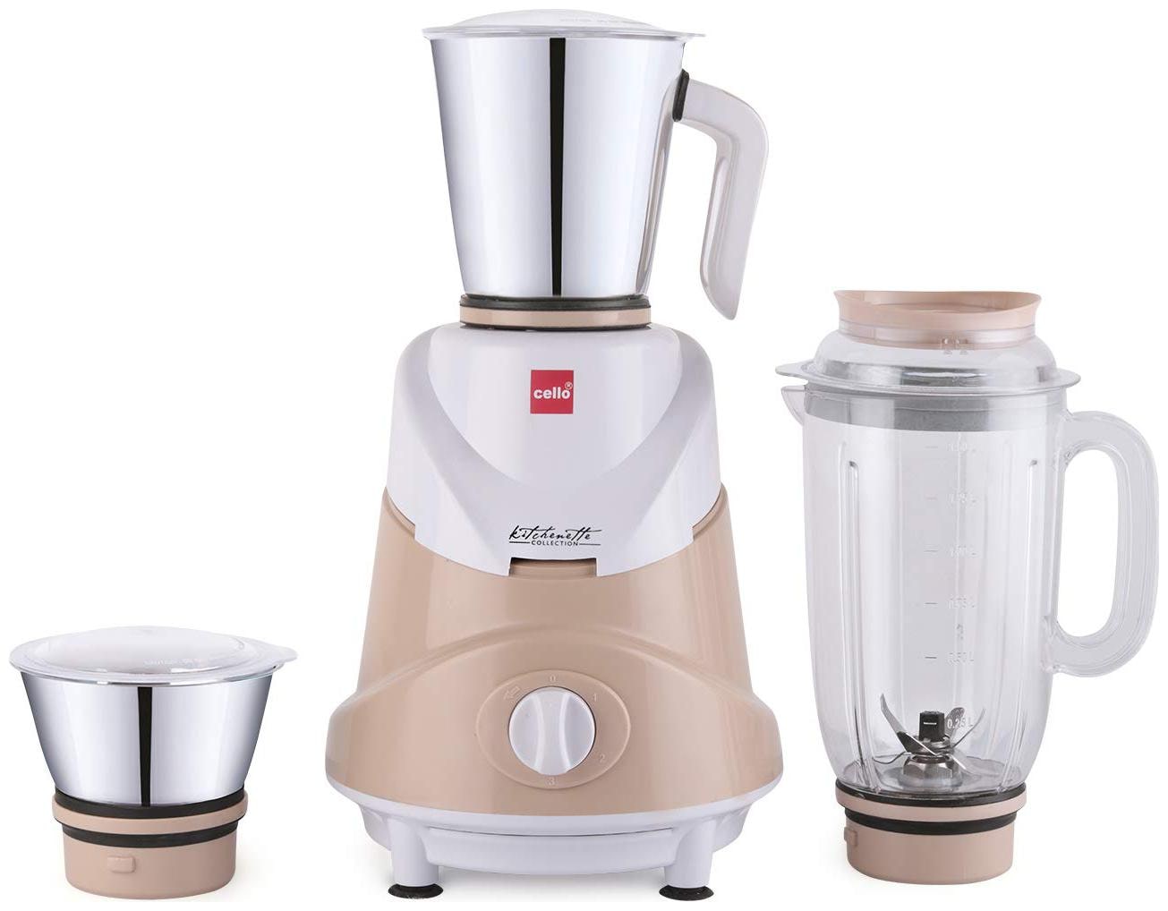 

Cello ERTIGA 750 W 750 W Mixer Grinder ( Brown 3 Jars )