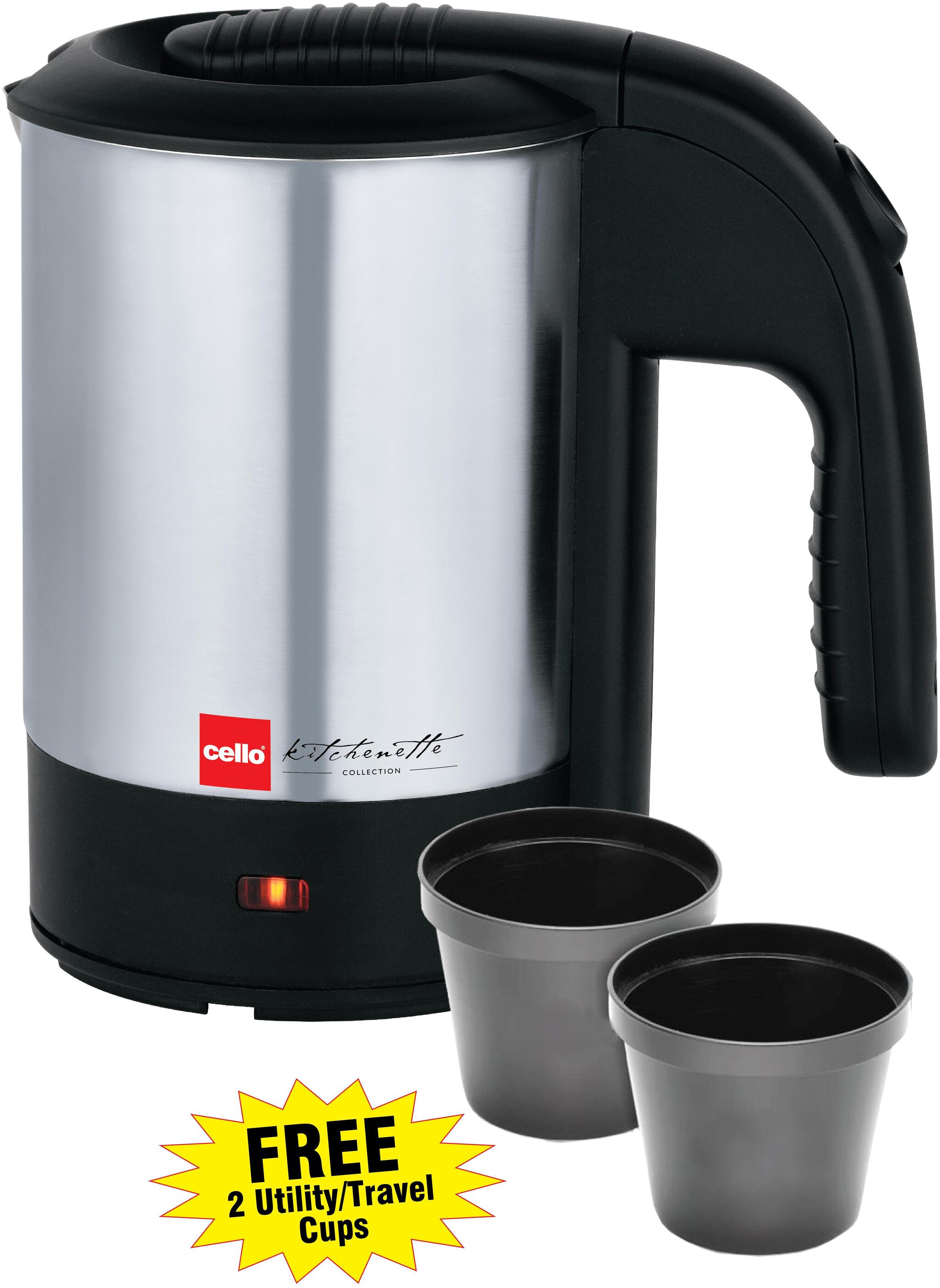 

Cello QUICK BOIL 700 0 5 Silver Electric Kettle ( 1000 W )