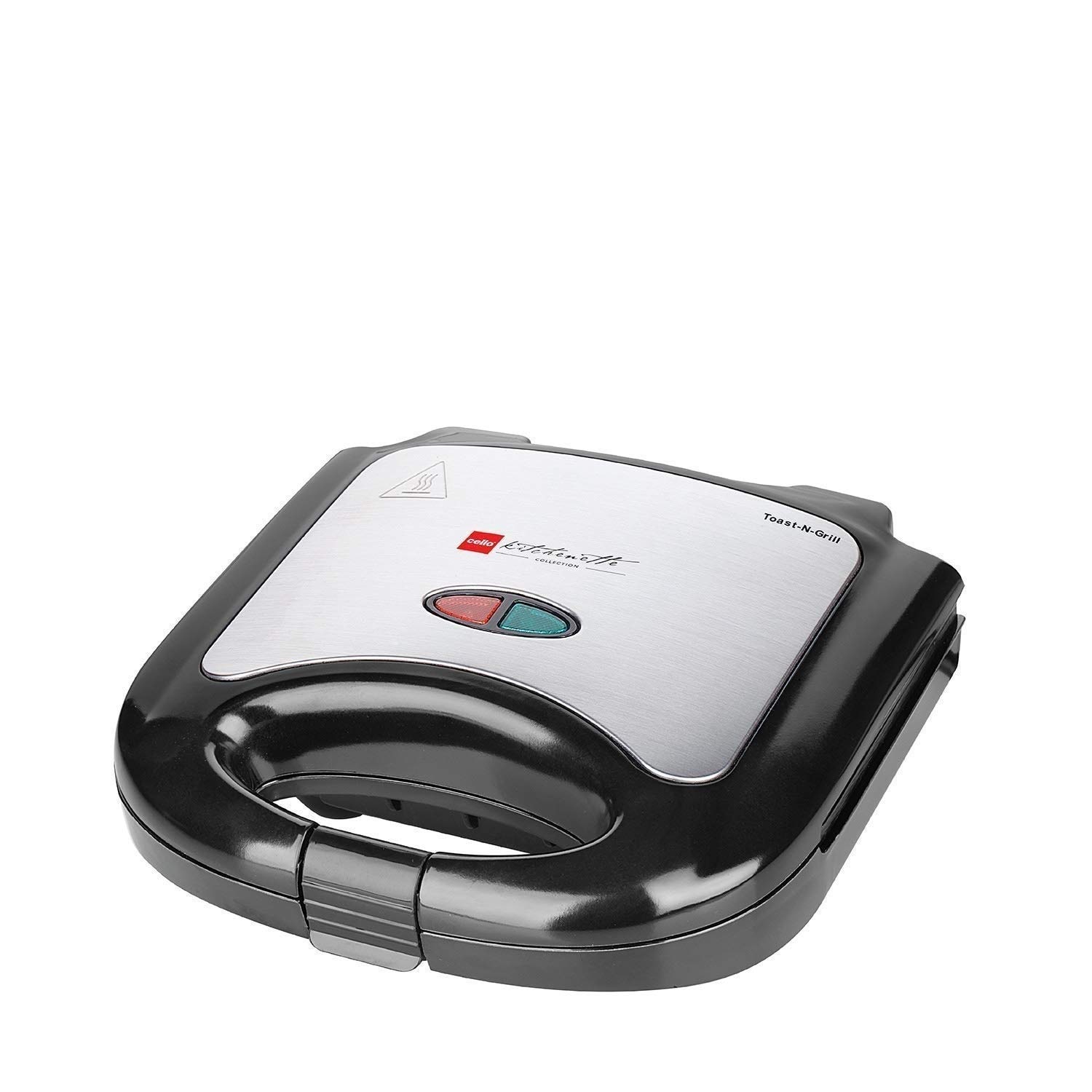 

Cello SUPER CLUB ULTRA GM 2 Slices Sandwich Maker - Silver Black