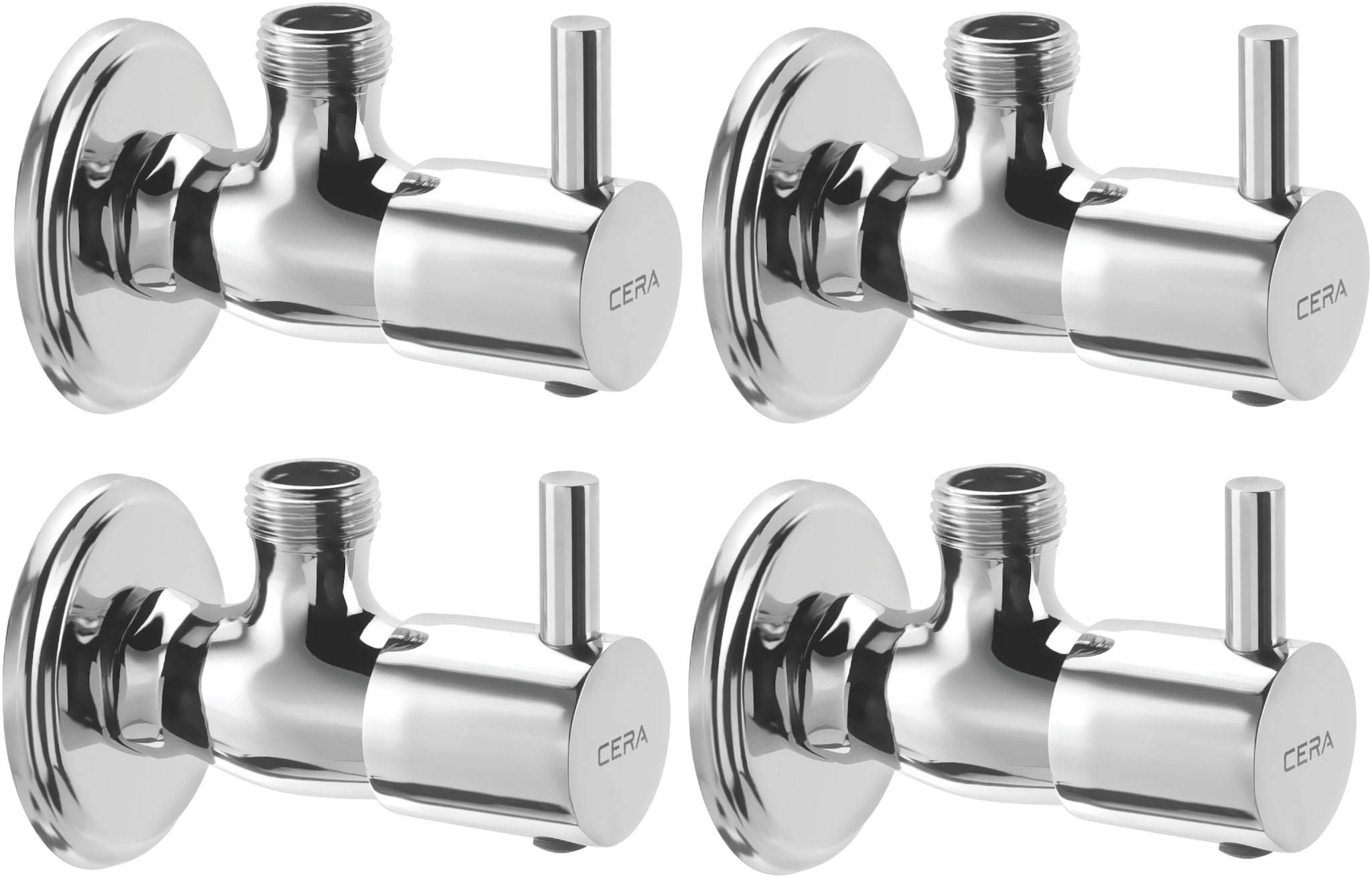 

CERA - Angle Cock with Wall Flange Set of 4 pcs