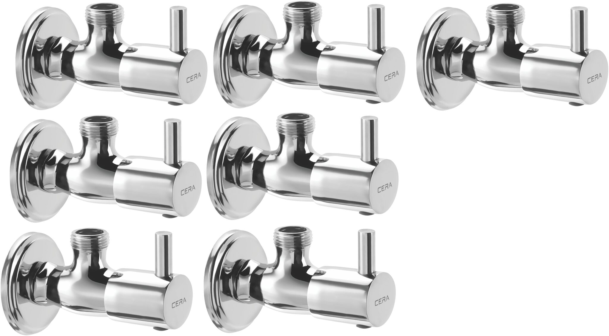 

CERA - Angle Cock with Wall Flange Set of 7 pcs