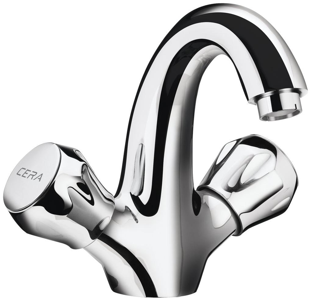 

Cera Ocean Quarter Turn Fittings Central Hole Basin Mixer (Chrome Finish)