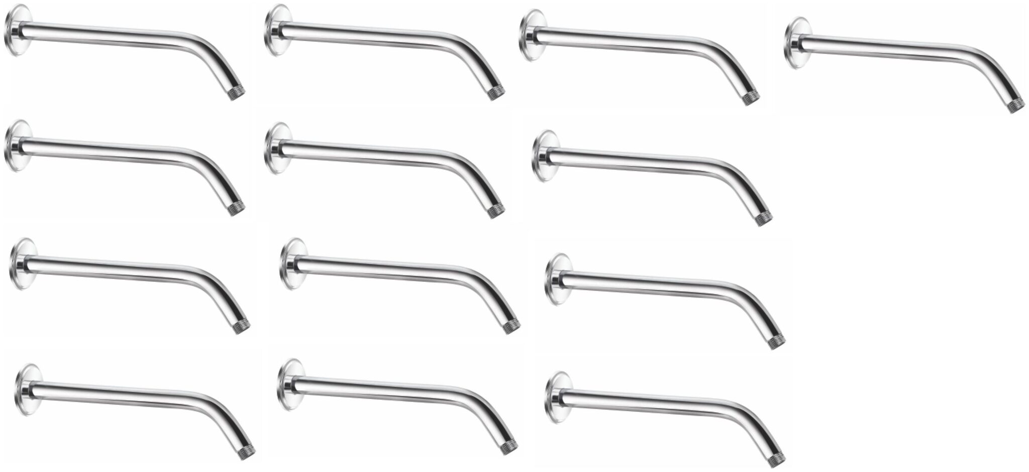 

CERA - Overhead Shower Arm 305 MM (12 inch) with Wall Flanges Set of 13 pcs
