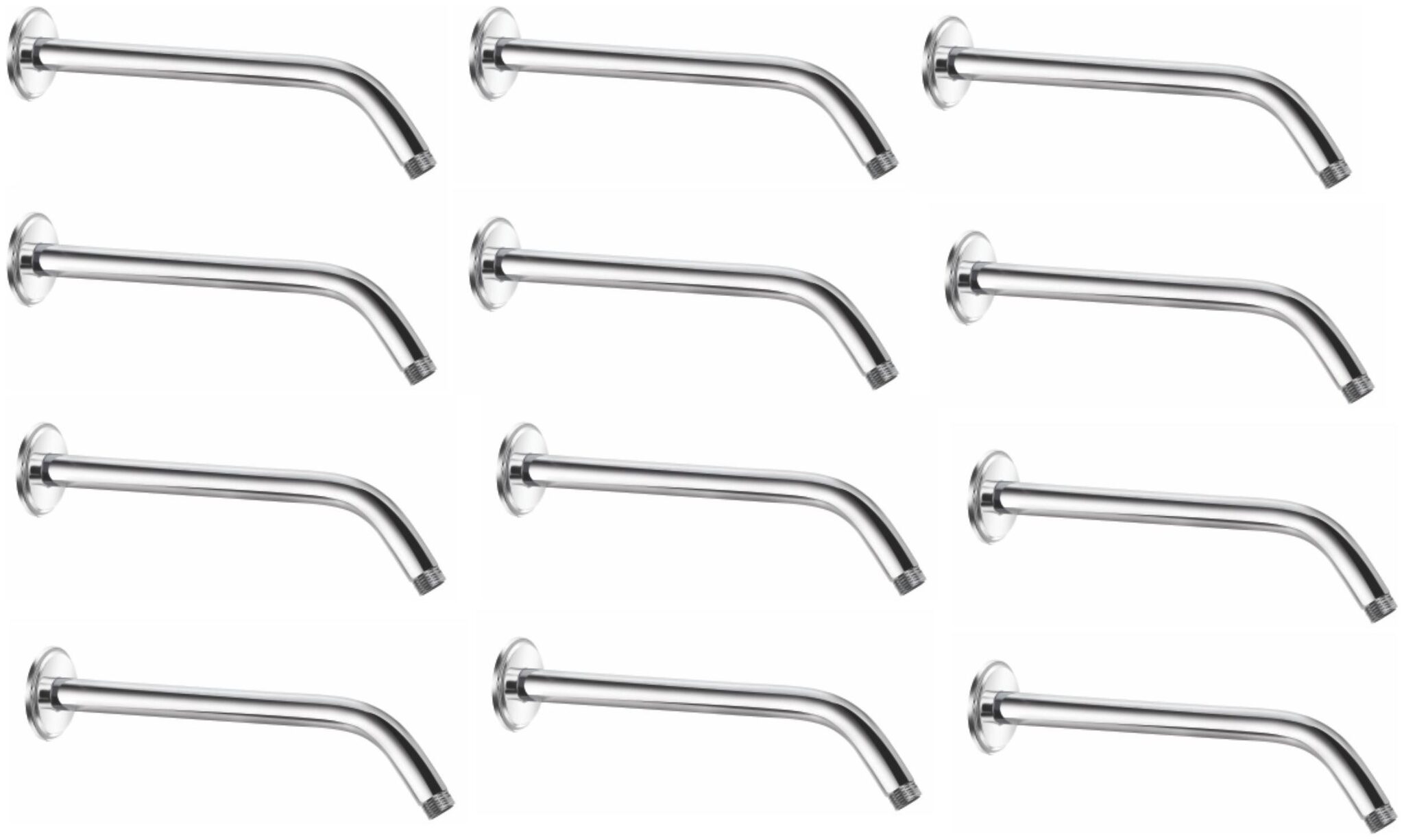 

CERA - Overhead Shower Arm 305 MM (12 inch) with Wall Flanges Set of 12 pcs