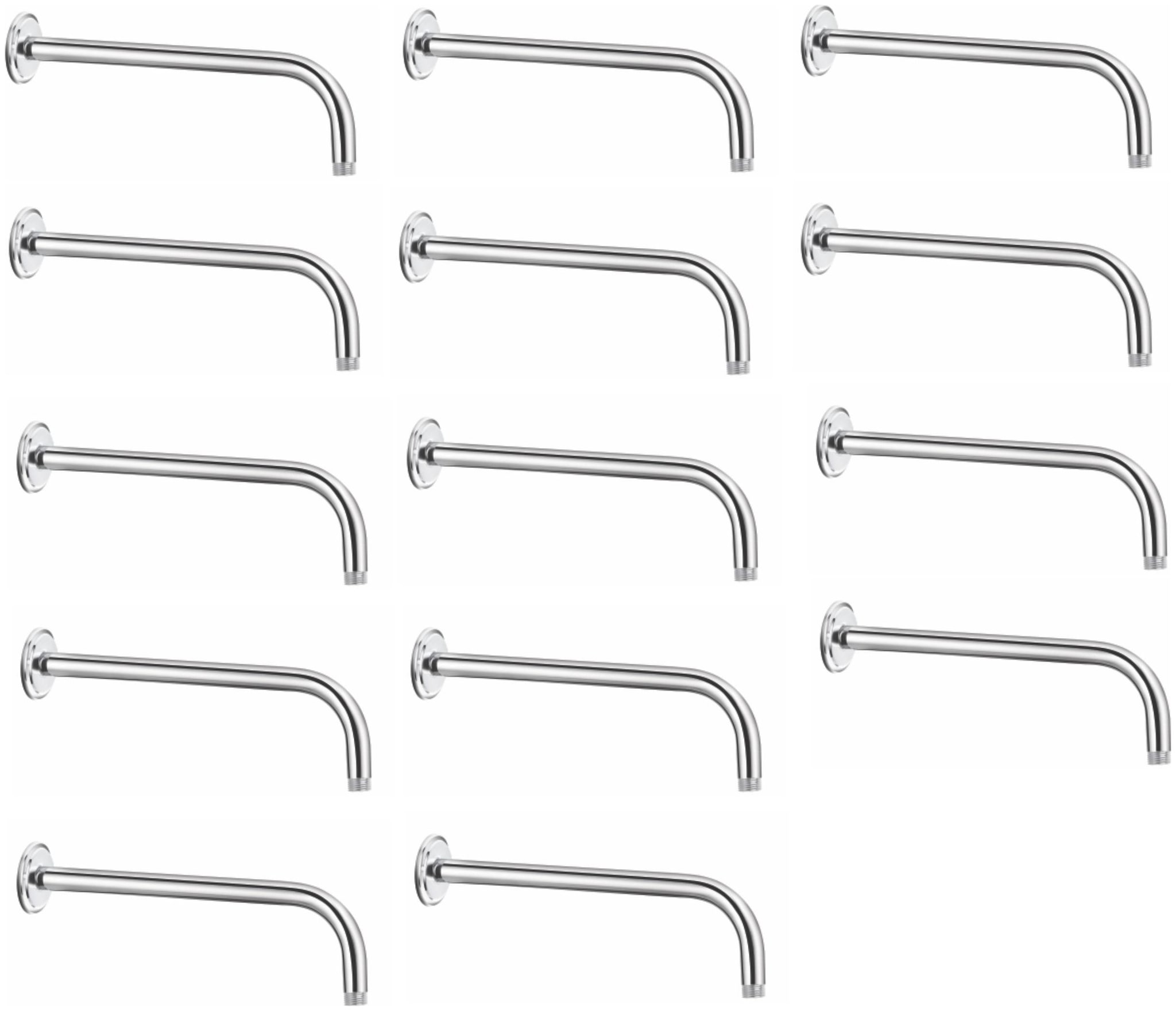 

CERA - Overhead Shower Arm 380 MM (15 inch) with Wall Flanges Set of 14 pcs