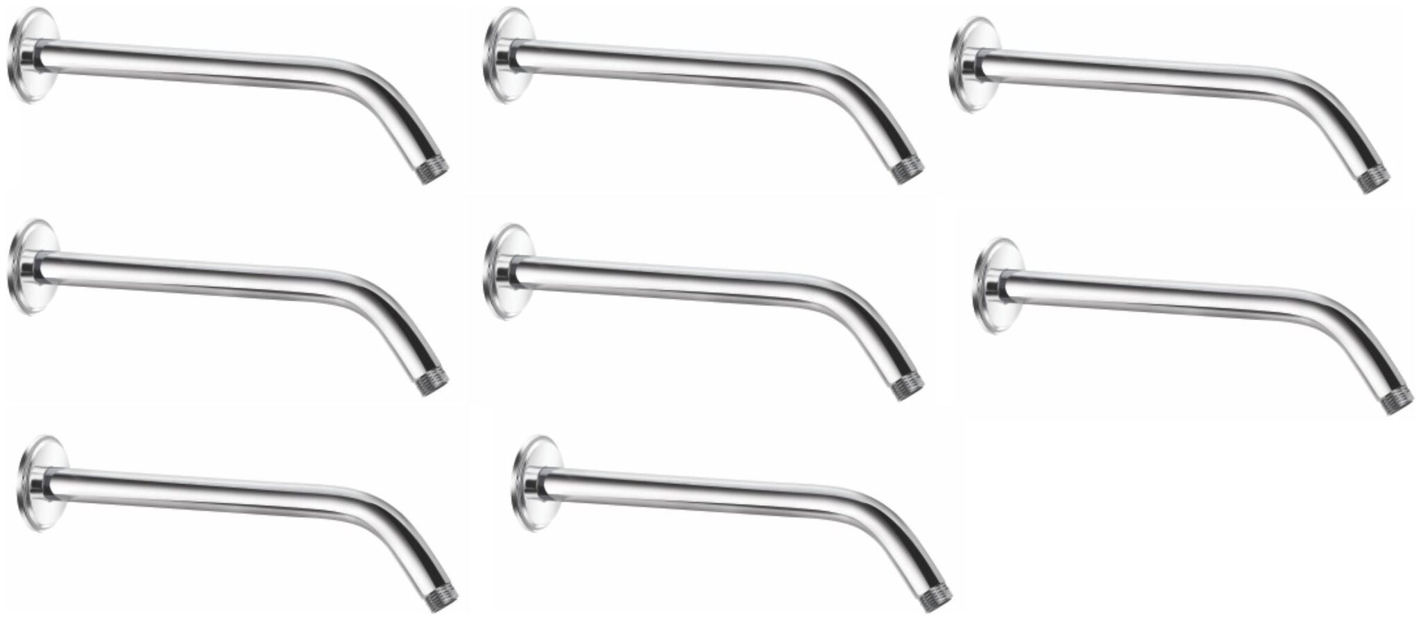 

CERA - Overhead Shower Arm 305 MM (12 inch) with Wall Flanges Set of 8 pcs
