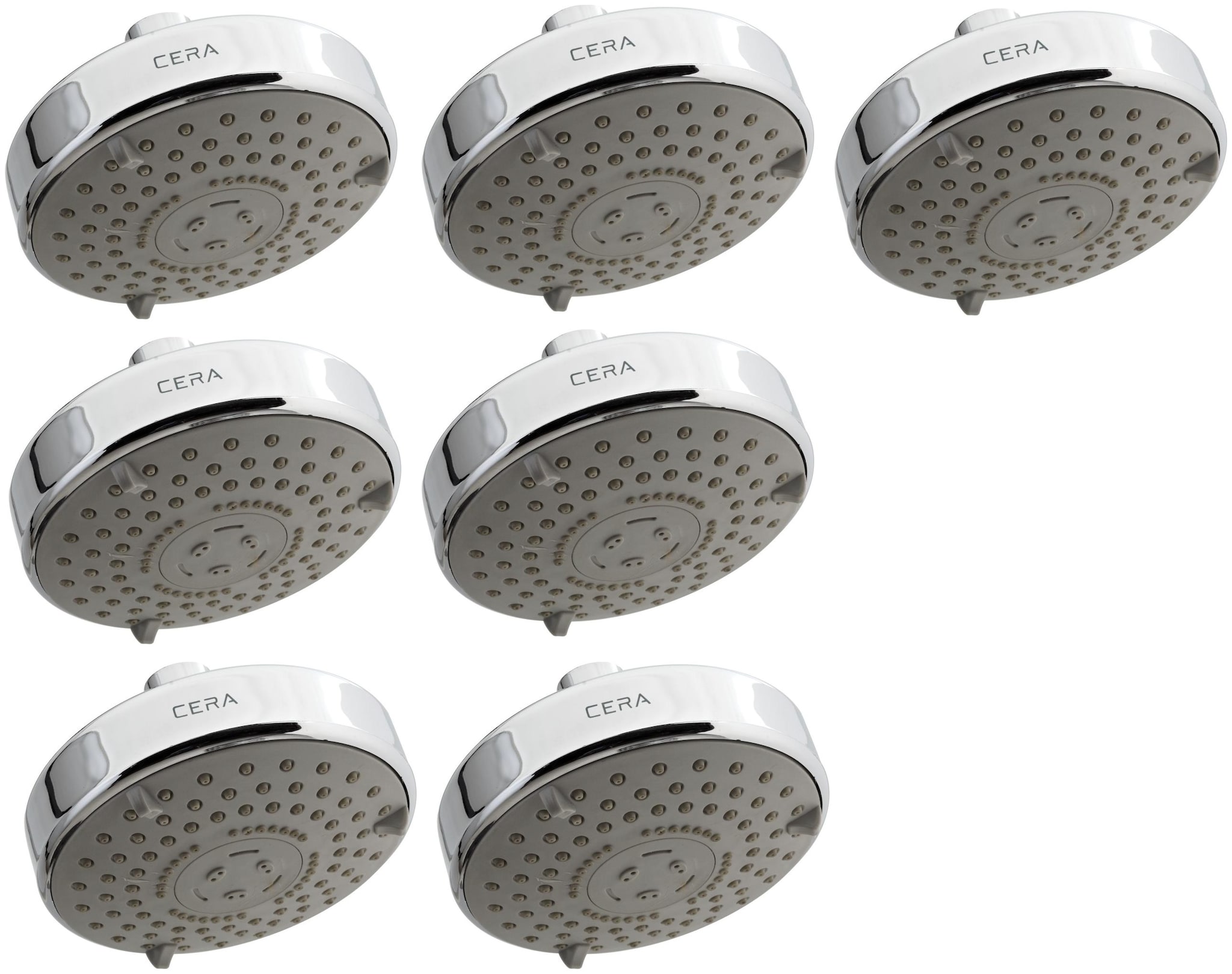 

CERA - Overhead Shower 95 mm (4 Inches) with 3 Flow Set of 7 pcs