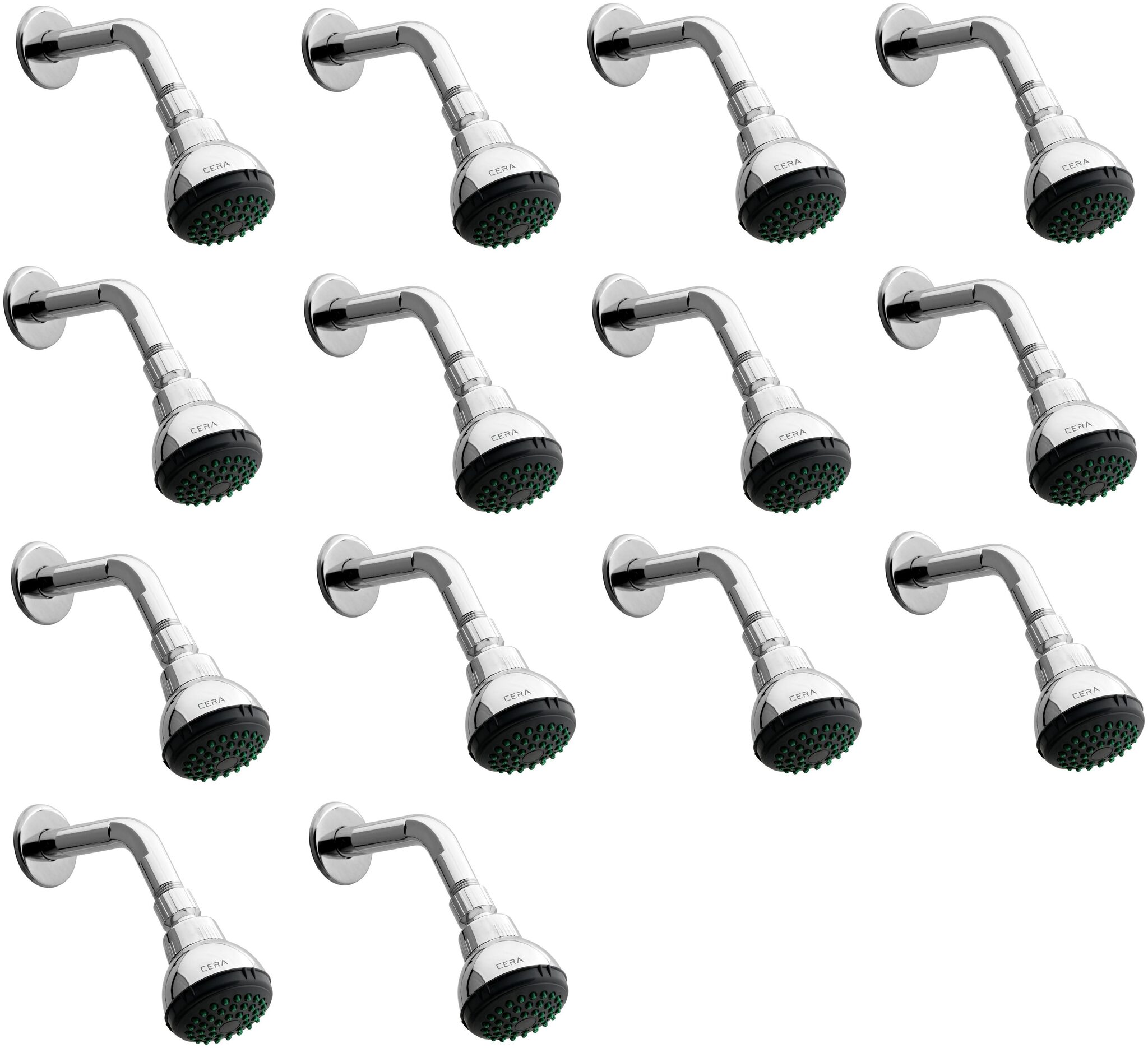

CERA - Overhead Shower 70MM (2 5 inch) with 235 MM (10 5 inch) Long Shower Arm Set of 14 pcs