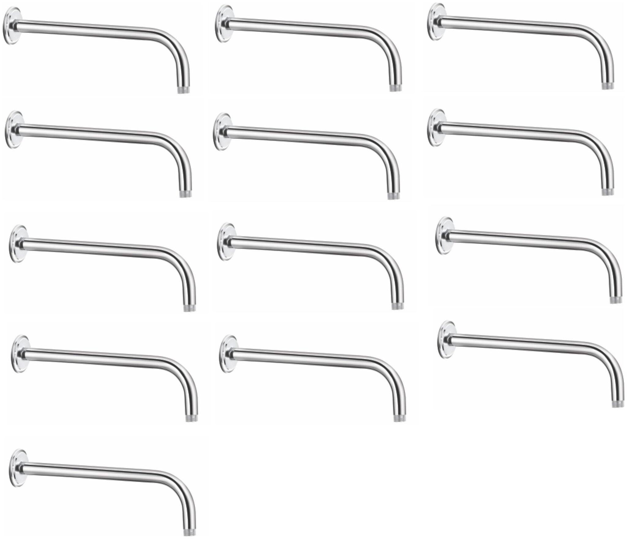 

CERA - Overhead Shower Arm 380 MM (15 inch) with Wall Flanges Set of 13 pcs