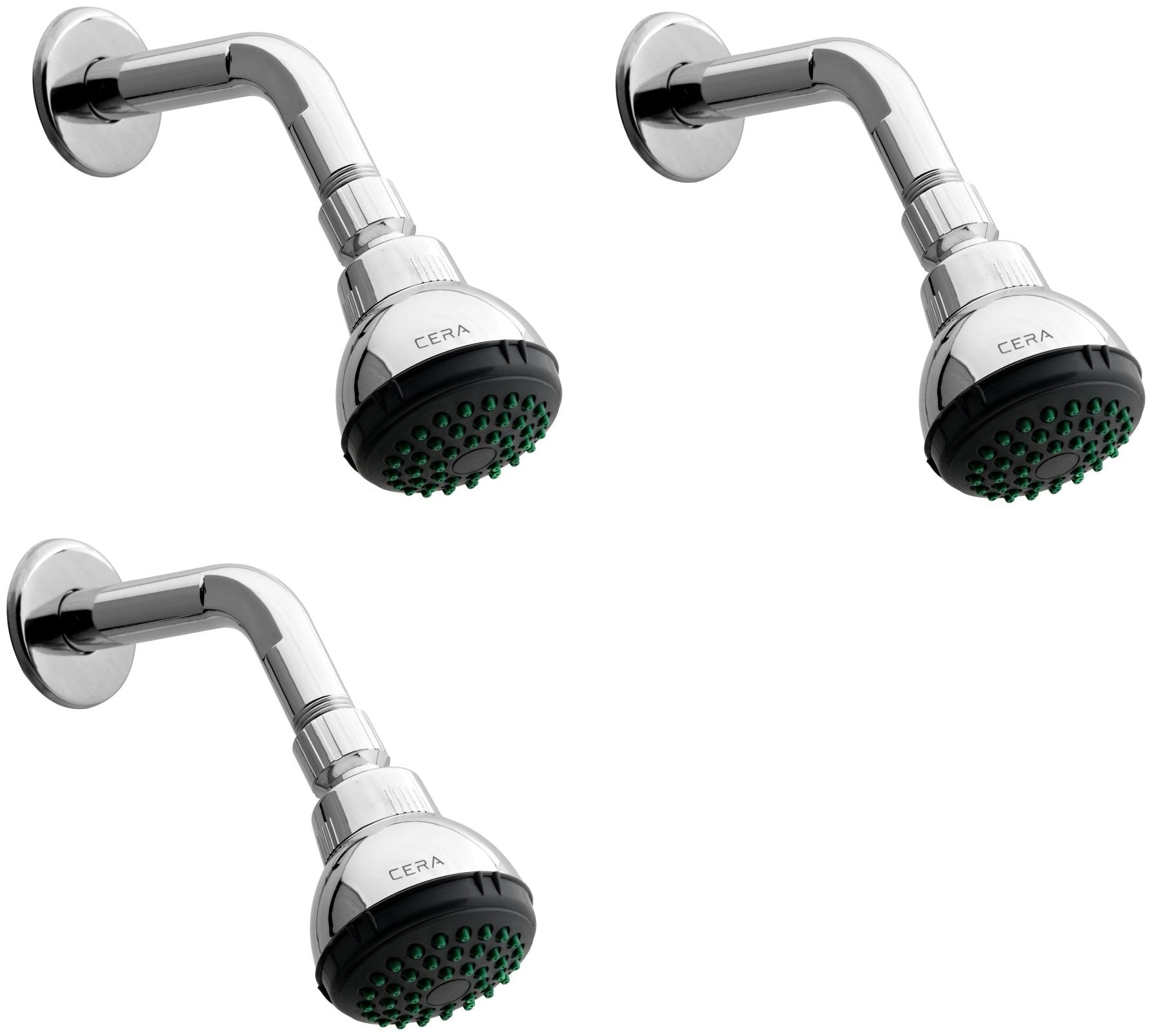 

CERA - Overhead Shower 70MM (2 5 inch) with 235 MM (10 5 inch) Long Shower Arm Set of 3 pcs