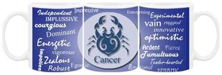 Ceramic Cancer Zodiac Sign Coffee Mug by AshvahTM - MUG362