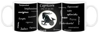 Ceramic Capricorn Zodiac Sign Coffee Mug by AshvahTM - MUG363