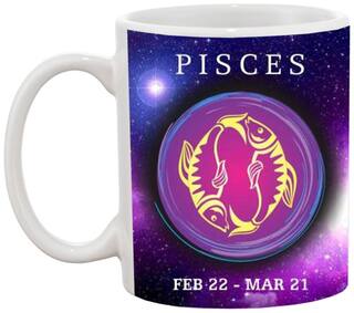 Ceramic Pisces Zodiac Sign Coffee Mug by AshvahTM - MUG671