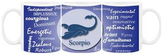 Ceramic Scorpio Zodiac Sign Coffee Mug by AshvahTM - MUG376