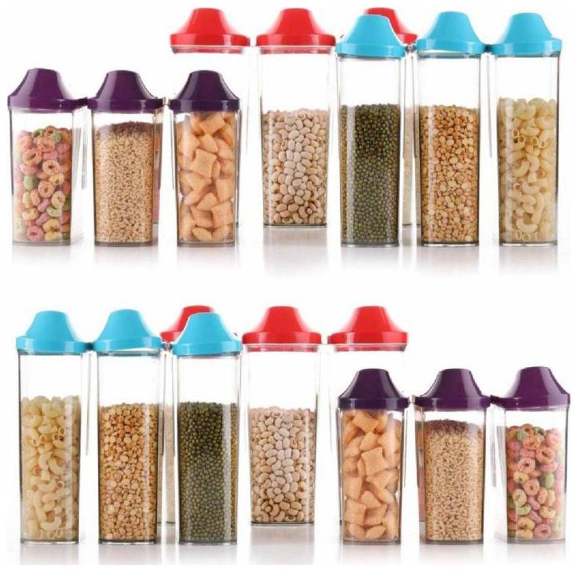 

SKYFLY 750 ml 1100 ml Multi Plastic Container Set - Set of 18