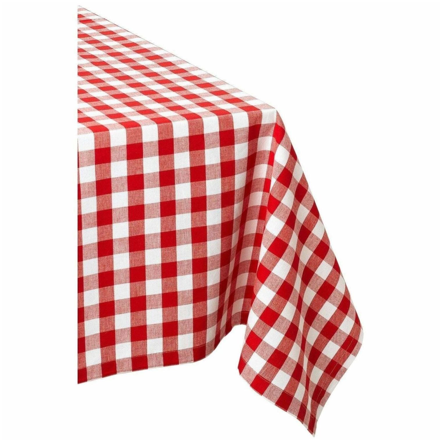 

Checkers Red and White Tablecloth Red
