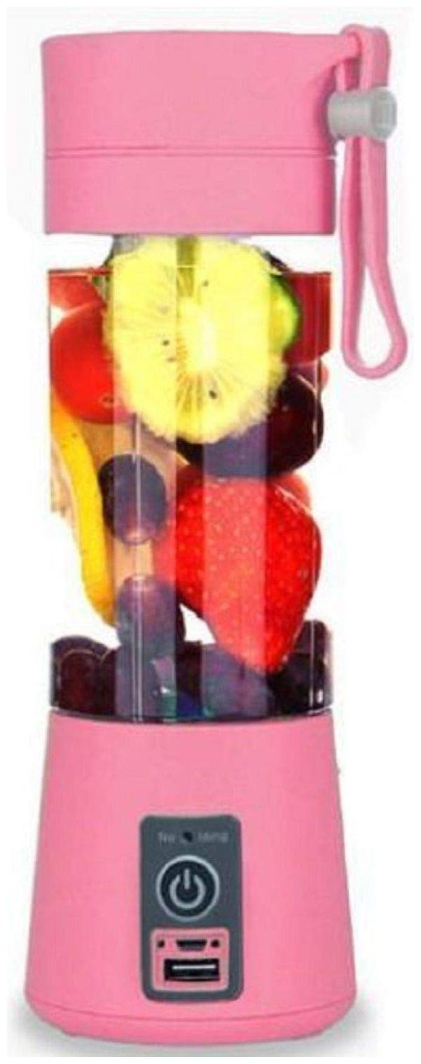

CHG Personal Mini Automatic Rechargeable Juicer Bottle Blender for Shakes Smoothies Juice pink