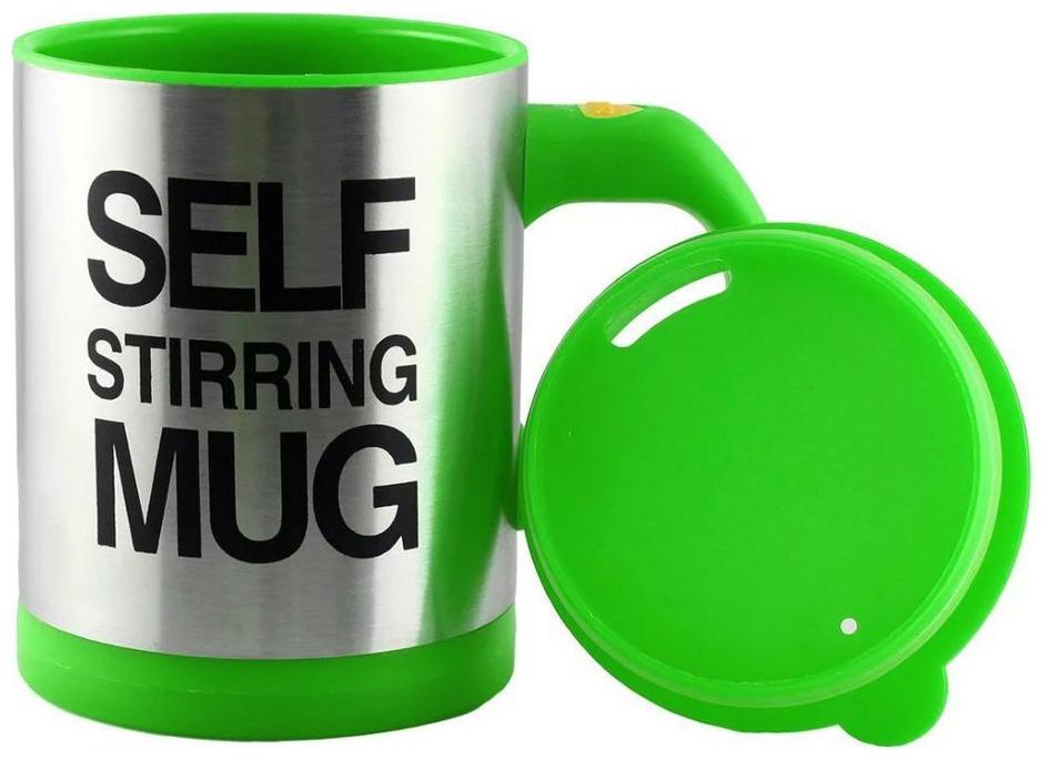 

Cierie Automatic Self Stirring Coffee Milk Plastic Stainless Steel Mug Green