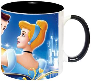Cinderella with Prince Ceramic Coffee Mug by AshvahTM - MUG623-BLK