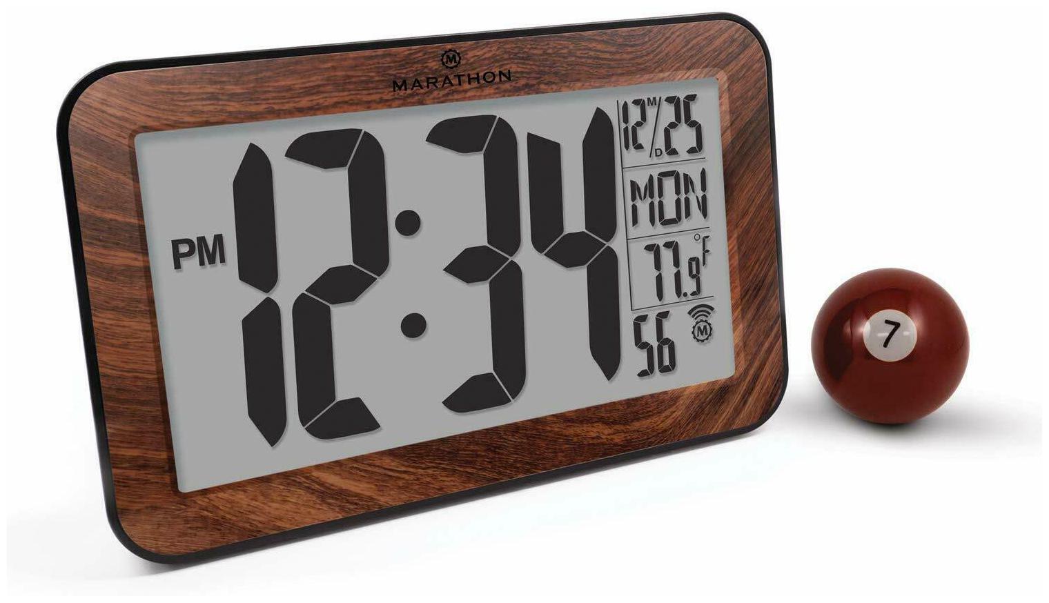 

CL030033WD Commercial Grade Panoramic Atomic Wall Clock with Table Stand - B