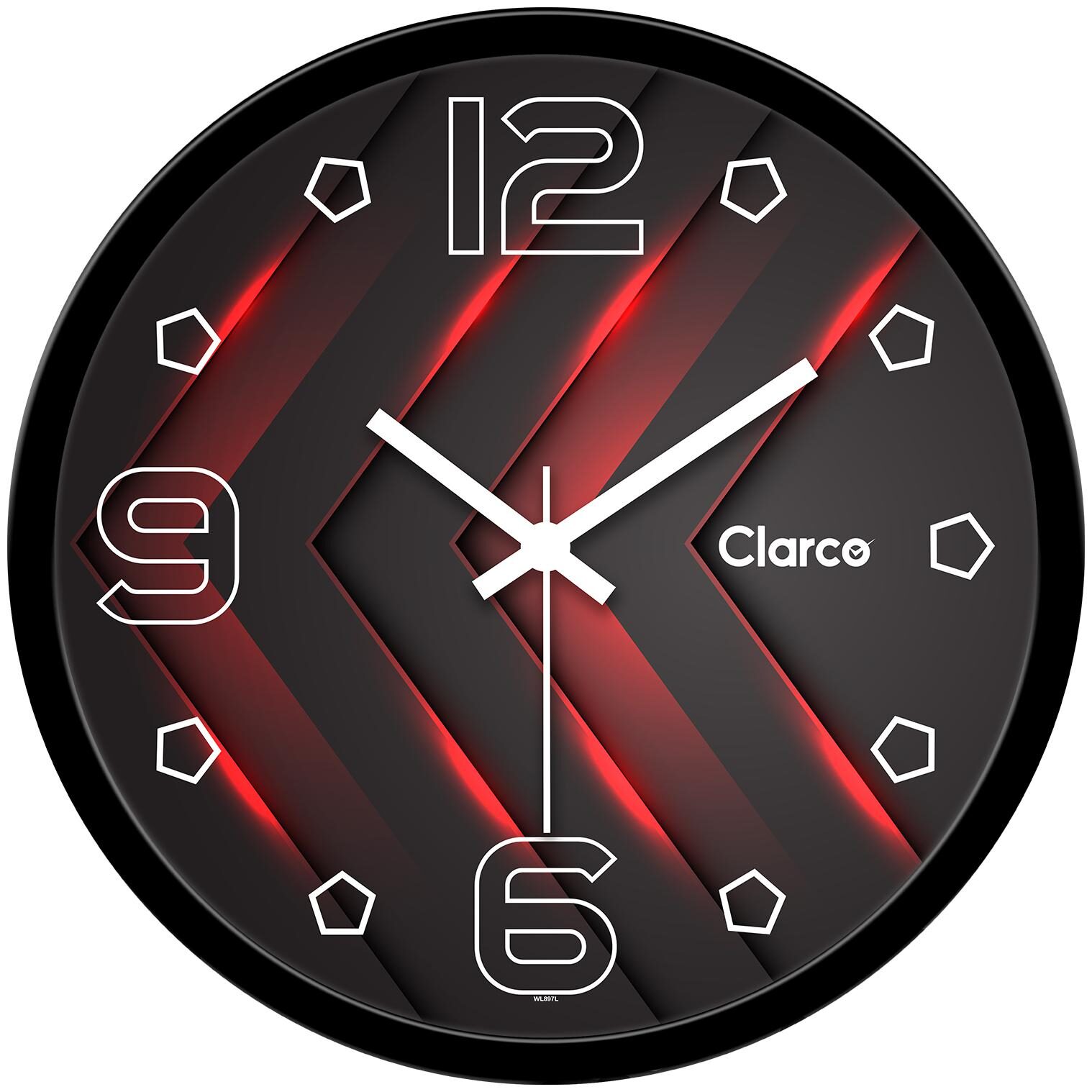 

Clarco Plastic Analog Wall clock ( Set of 1 )