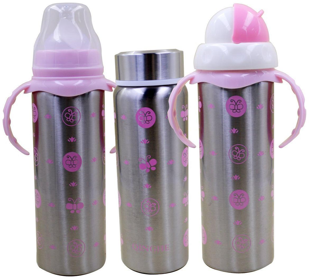 

Clastik Pink Thermosteel flask ( 180 ml Set of 1 )