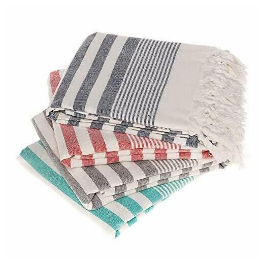 

Clotho Turkish Beach Towels Set of 4 Beach Towel Oversized in Bulk Quick Dry
