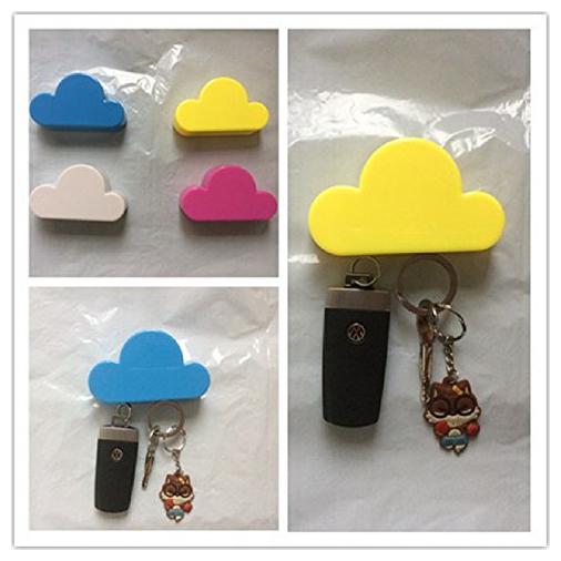 

Cloud Key Holder Magnetic Key Holder Magnets Mount White Cloud Shaped Home Wall Decor A Great Way to Keep Your Keys in Place