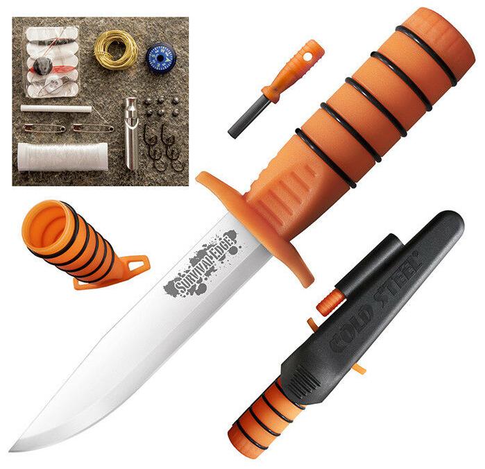 

Cold Steel 80PHZ Survival Edge Orange Fixed Blade Knife