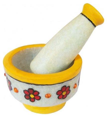 

Colorful Handmade Creative Stone Work Masher Mortar Pestle Set Home D cor Kitchen Utensil 3 5 inch