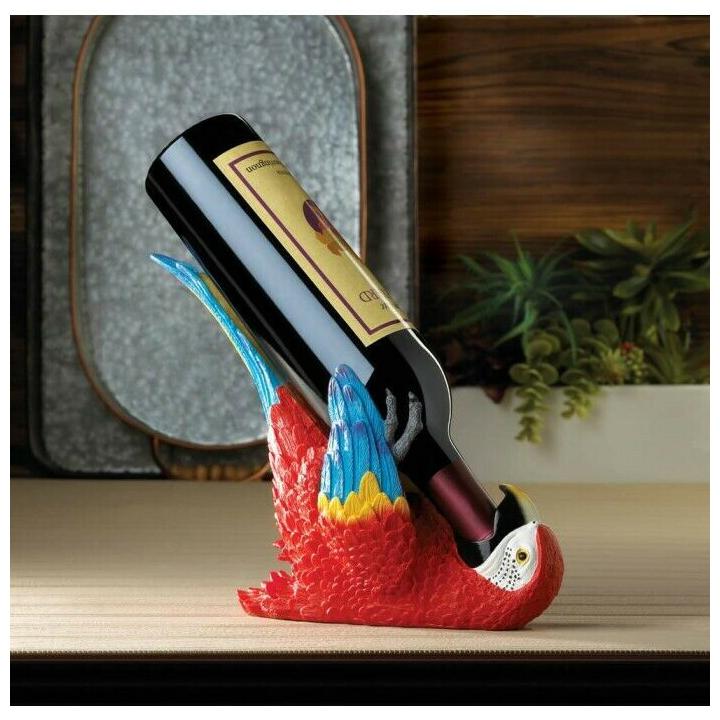 

Colorful Parrot Wine Holder
