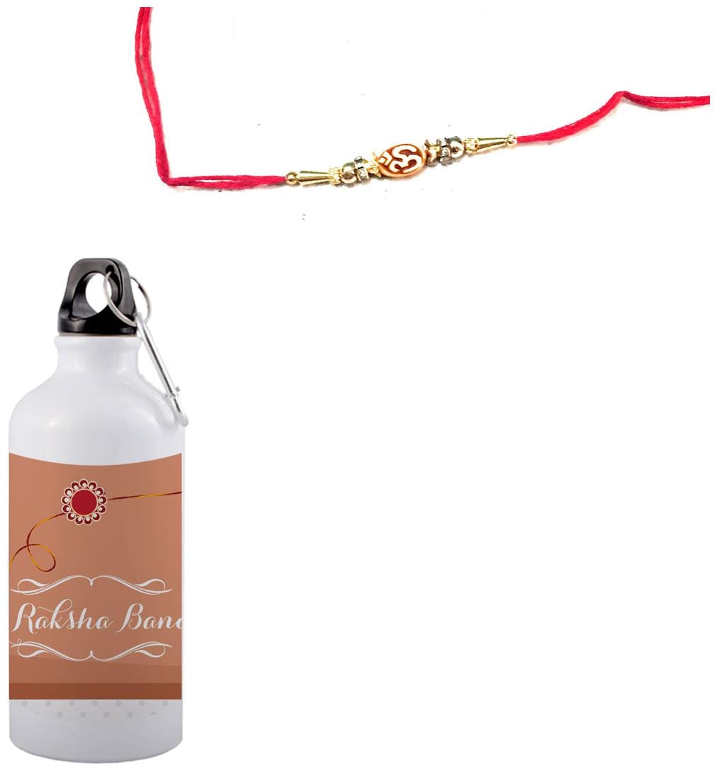 COLORYARD Aluminium White Water Bottle ( 600 ml Set of 2 )