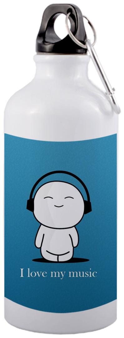 

COLORYARD Aluminium White Water Bottle ( 600 ml Set of 1 )