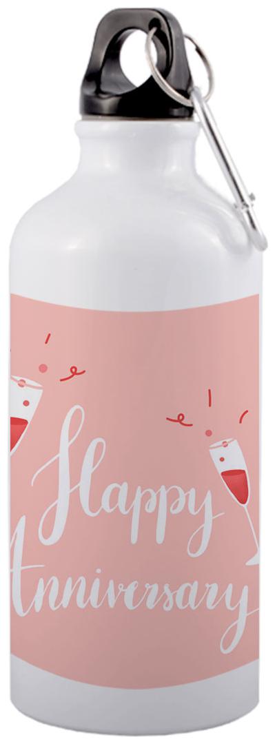 

COLORYARD Aluminium White Water Bottle ( 600 ml Set of 1 )