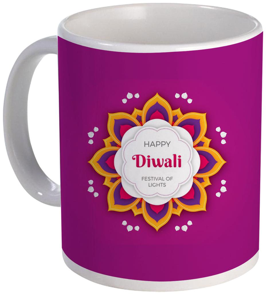 

Coloryard Best Happy Diwali With Violet Background On