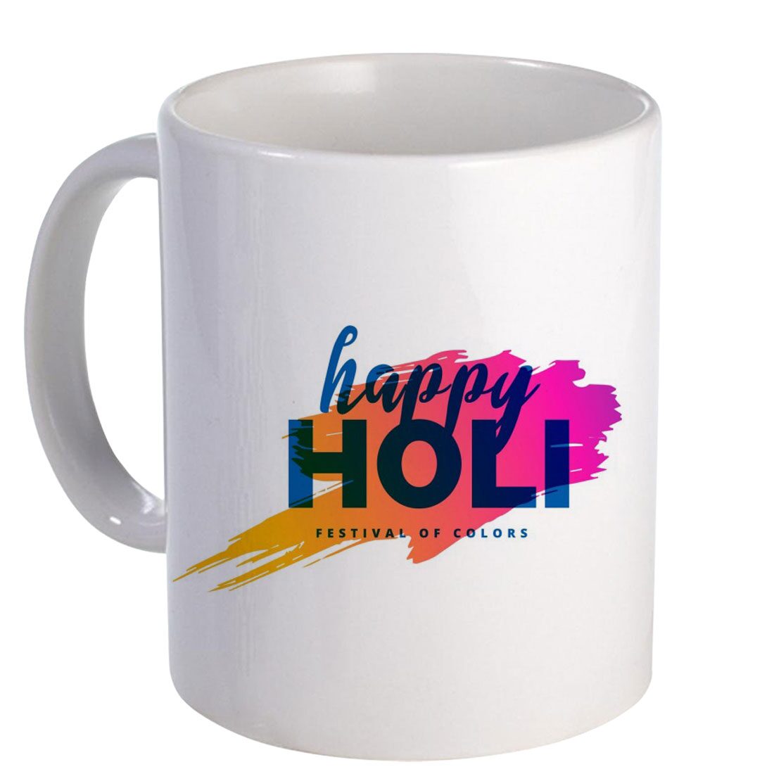 

Coloryard Best Happy Holi Gift Mug With Background With Watercolorr Stains On Ceramic Coffee Mug