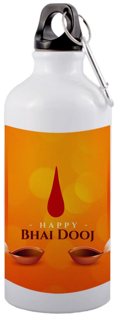 

COLORYARD Aluminium White Water Bottle ( 600 ml Set of 1 )